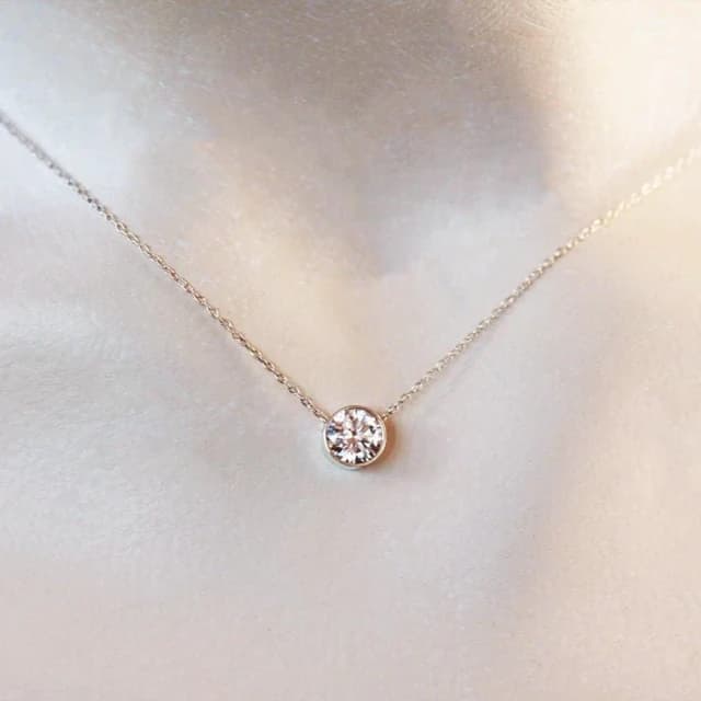 【CReAM】Karina施華洛世奇swarovski水晶鋯石單鑽式項鍊(生日 禮物 送禮 禮盒)