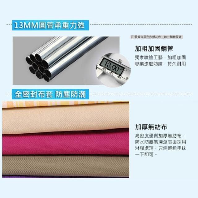 【VENCEDOR】105公分寬簡易DIY布衣櫥 *1入 無紡布套中衣櫥 捲簾式 窗簾式