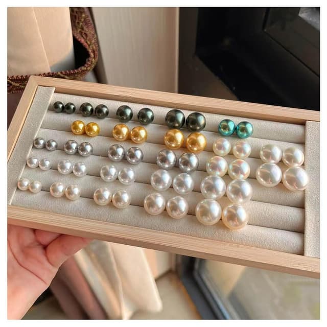 【my stere 我的時尚秘境】施華洛透亮皮光珍珠耳環12mm(S925銀針 簡約典雅  母親節禮物)