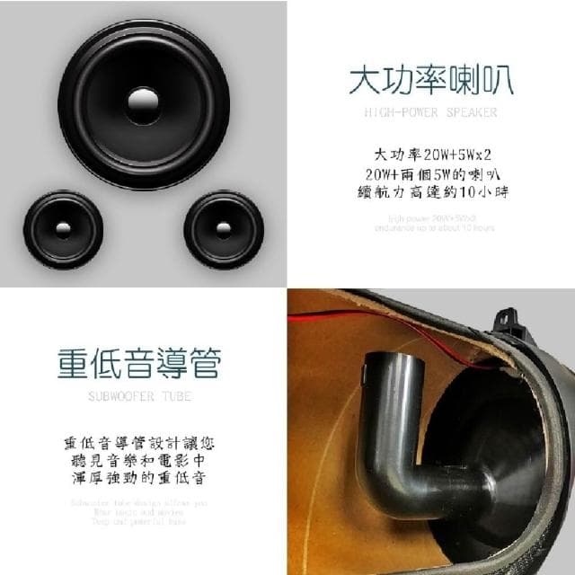 【HANLIN】手提背藍牙擴音重砲喇叭 (LBT016)~重低音/大音量/一按即錄/行動歌唱