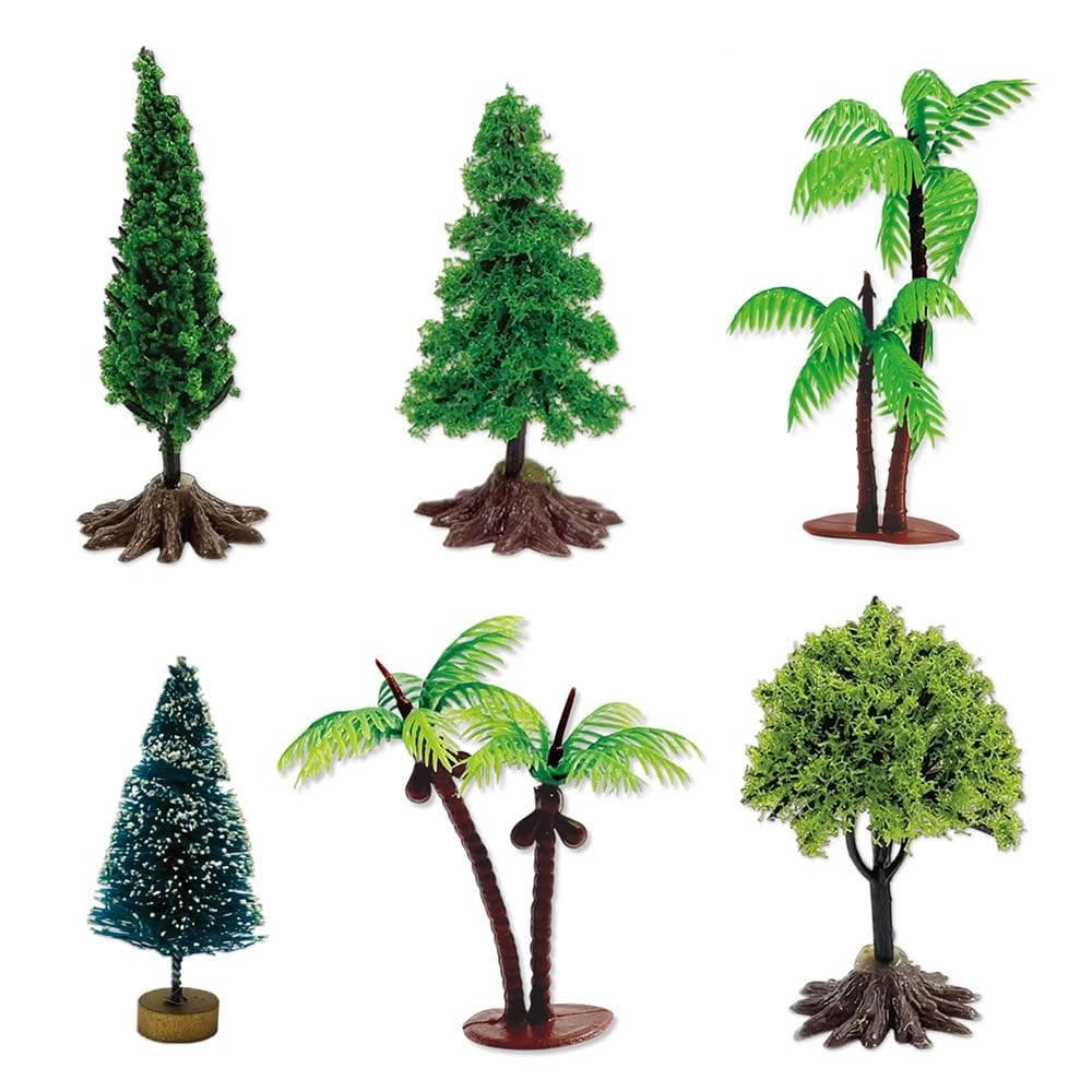 美勞材料 仿真植物樹木 植物模型 微型景觀盆栽 辦公室桌面小物 松樹 棕櫚樹 椰子樹 假樹木 聖誕樹雪松 造景模型樹