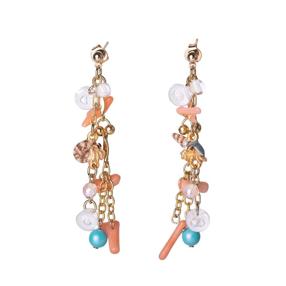 【Palnart poc】日本製Palnart Poc 海灘上的寄居蟹 耳環 直營店限定商品 PA578