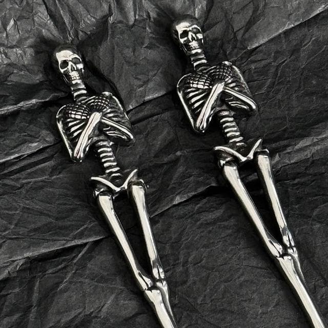 【EMMA SUE】餐具 刀叉 湯匙 美人魚 骷髏頭 環保餐具 西餐餐具 不鏽鋼餐具