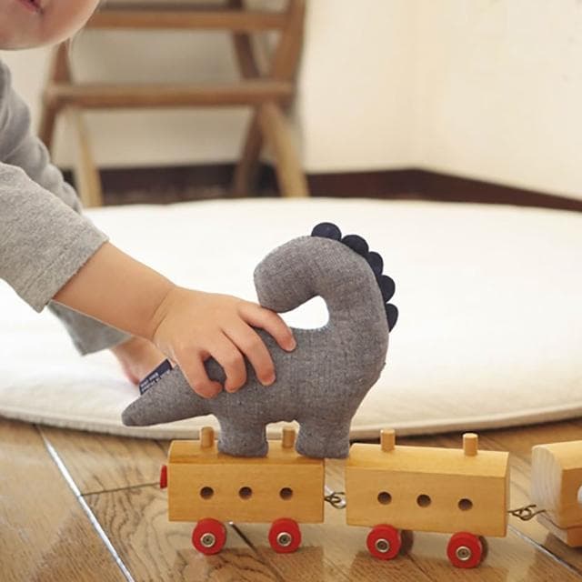 【KONTEX】日本製二層紗恐龍萬用包巾＋安撫玩偶禮盒 (彌月禮物、新生禮物)