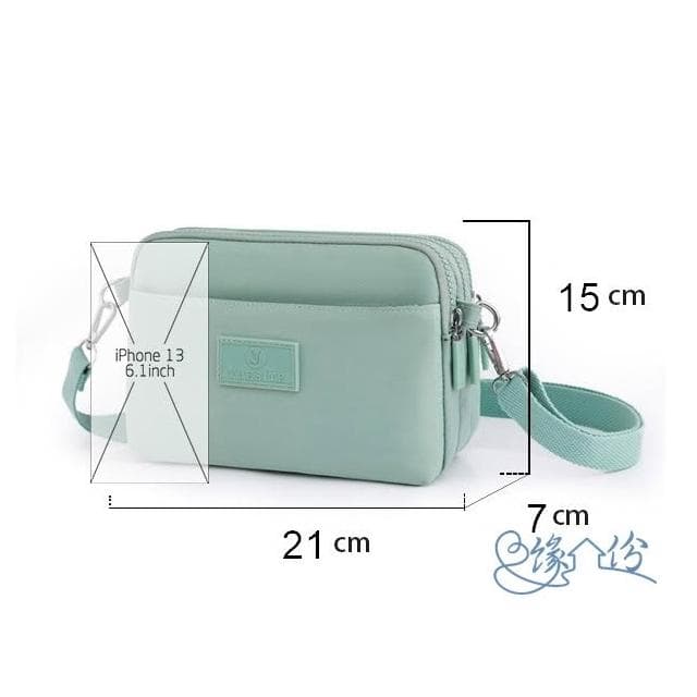 四層尼龍側背包 肩背包 淑女包 單肩包 小方包 情人節禮物【緣份小屋】