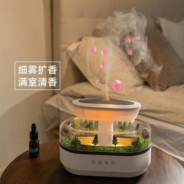 【望星願】微景觀香薰機 香氛機 加濕器 水氧機 七彩氛圍燈 精油擴香機 解壓 臥室辦公桌面加濕器 交換禮物 助眠加濕器