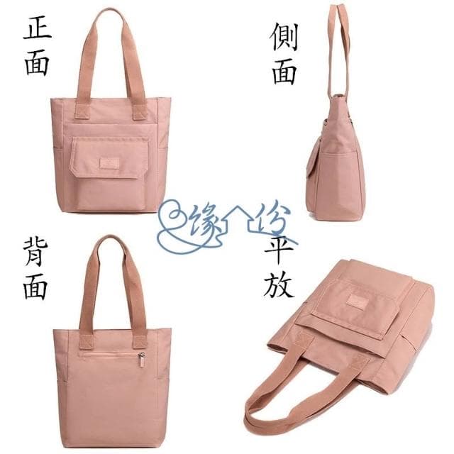 輕便時尚大容量尼龍托特包 單肩包 時尚包 側背包 情人節禮物【緣份小屋】