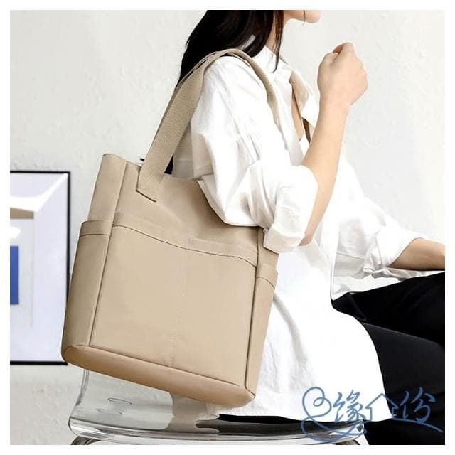 實用大容量尼龍托特包 單肩包 時尚包 側背包 情人節禮物【緣份小屋】