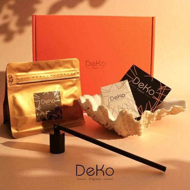 【DeKo】【DeKo Fragrance】情人節限定｜天然硨磲貝香氛沙蠟禮盒