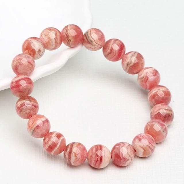 【Paiya 派亞】7-9mm天然五花肉紅紋石手鍊手串