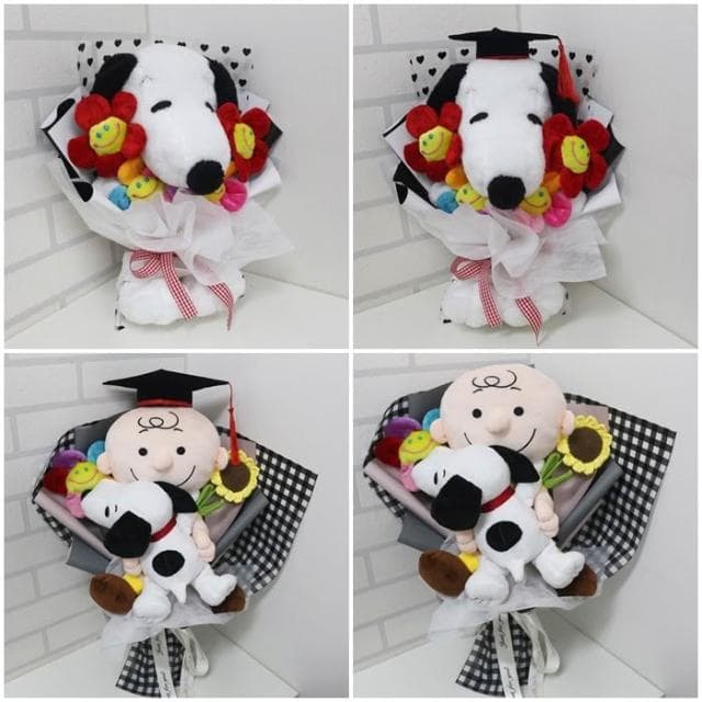 史努比花束 正版史努比 娃娃花束 求婚花束 畢業花束 情人節花束 母親節花束 生日禮物 教室節 聖誕節禮物