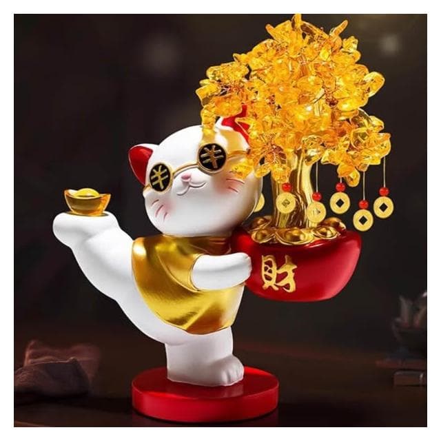 [免運]招財貓 入厝禮物 招財擺飾 發財樹 店面裝飾 開幕送禮 家裡擺飾 裝飾品擺件 開業送禮 喬遷禮品 開幕禮
