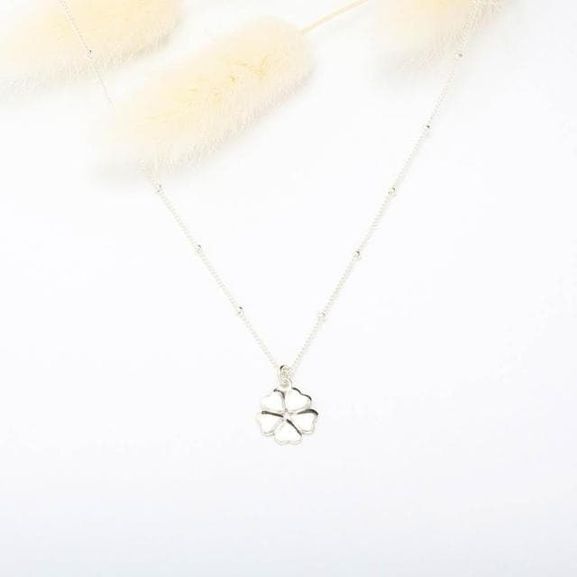 【Angel & Me】愛心幸運草 s925 純銀 項鍊 生日 週年 情人節禮物