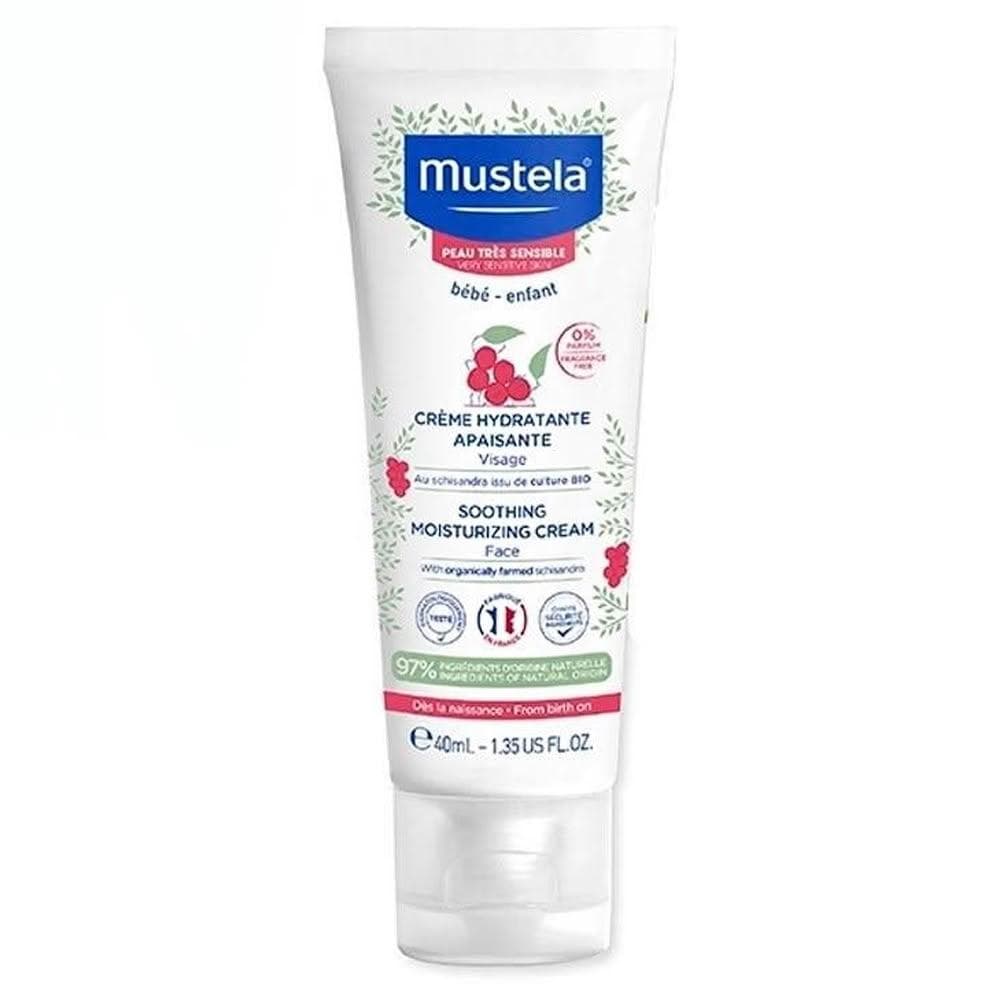 【Mustela 慕之恬廊】舒恬良敏弱修復面霜40ml 寶寶臉部乳液/嬰兒臉部專用(寶寶共和國)