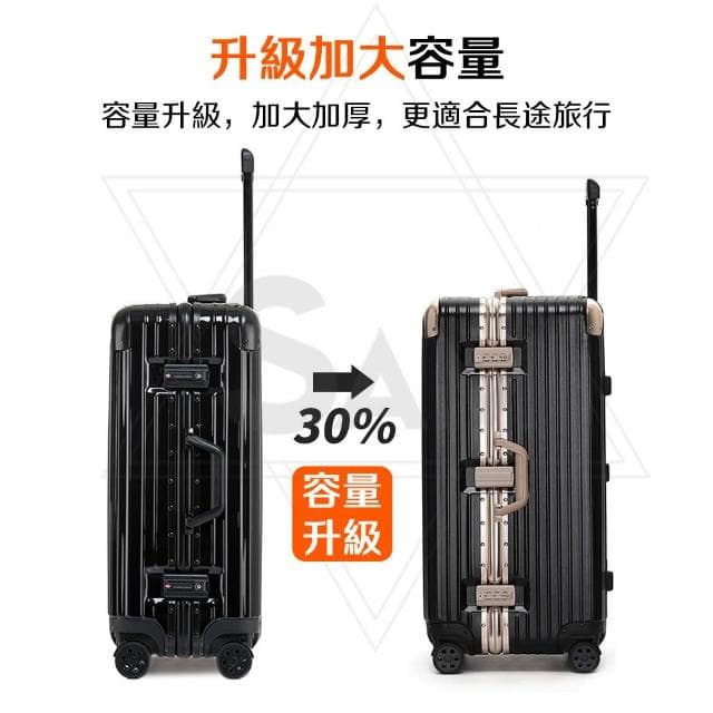 PC行李箱 36吋行李箱 3:7胖胖箱 旅行箱 胖胖行李箱 獨特伸縮掛包設計丨TSA海關鎖