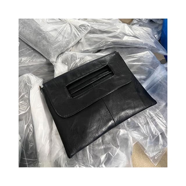 高品質斜挎公文包大容量簡約單肩斜挎手拿文件包手抓包信封包質感公事包商務手拿包編織手抓包手機腋下包男女多夾層手提包禮物包