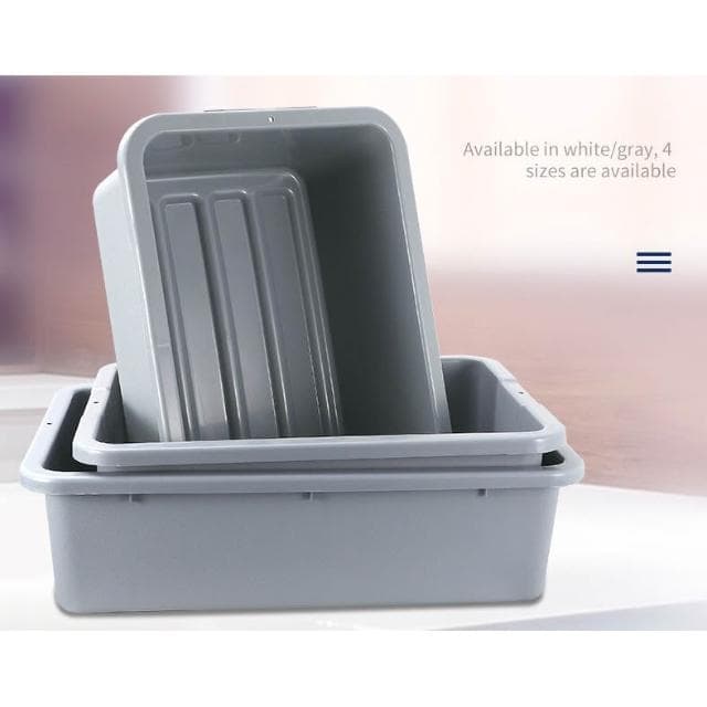 收餐盆飯店餐車收集垃圾桶加厚塑膠收碗盆餐具盤長方形殘渣收餐盒