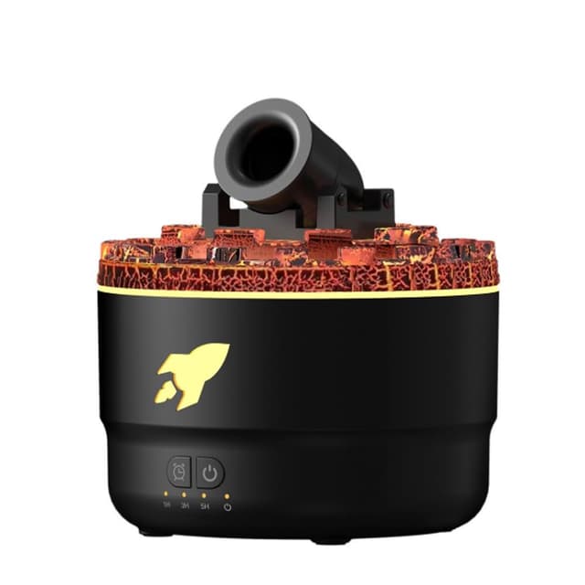 【RTAKO】火山砲臺香薰機 大砲加濕器 家用加濕器 家用香薰機 智能定時 七彩氛圍燈 薰香機 擴香機 香氛機