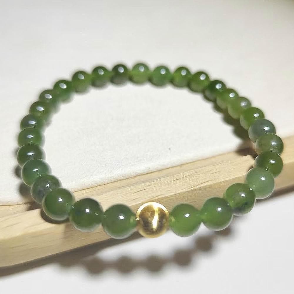 【Paiya 派亞】6mm天然和田玉碧玉手串手鏈