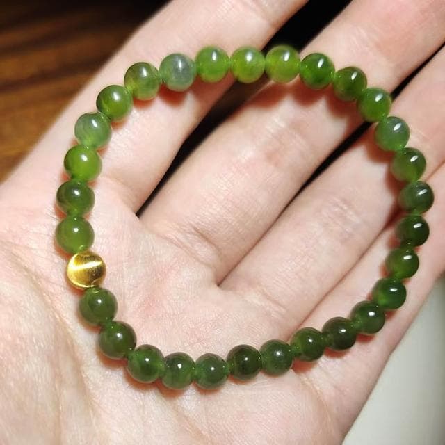 【Paiya 派亞】6mm天然和田玉碧玉手串手鏈