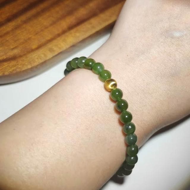 【Paiya 派亞】6mm天然和田玉碧玉手串手鏈