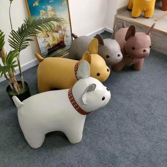 卡通寵物凳 換鞋凳 法鬥凳子 創意狗狗凳 喬遷禮品 輕奢家居凳 小凳子 玄關換鞋凳 可愛狗狗凳