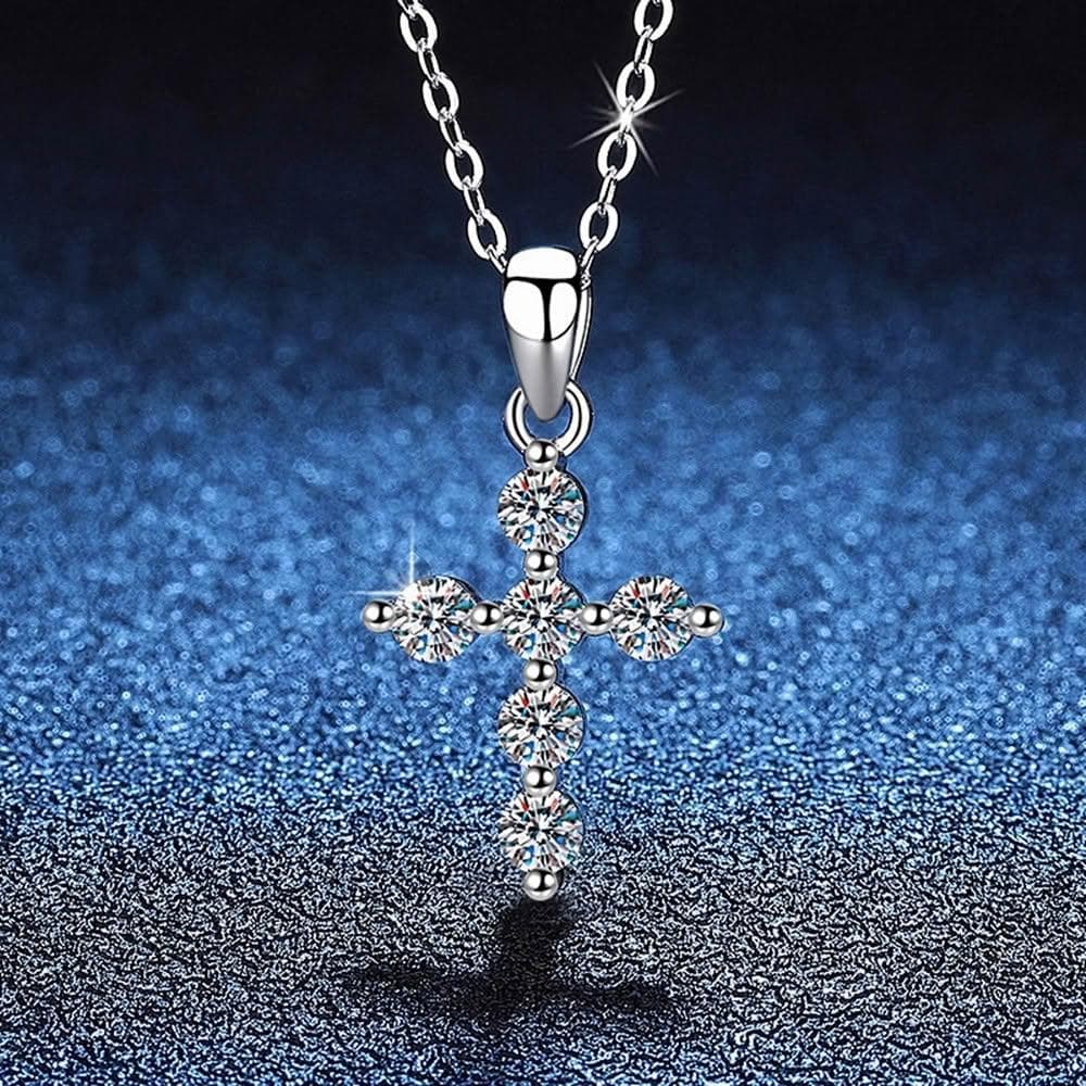 【巴黎精品】現貨+預購 頂級莫桑鑽石項鍊925純銀女項鍊項鏈鎖骨鏈情人節禮物-60分輕奢高級女飾品a1kv17