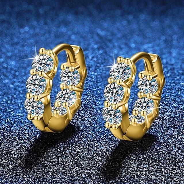 【巴黎精品】現貨+預購 頂級莫桑鑽石耳環925純銀耳環女耳針銀飾情人節禮物-1.2克拉爆款耳墜女飾品a1kv29