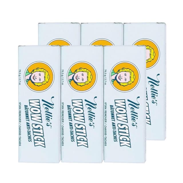 【Nellies】天然超強去漬棒76g-6入 贈鐵罐 (衣物去漬/100%天然植物性成份;原廠正貨/交換禮物/聖誕禮物)