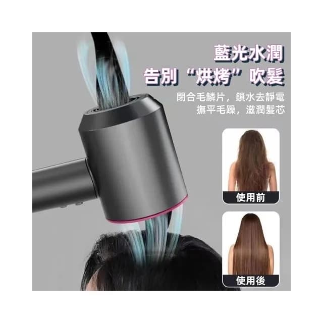 負離子恆溫無葉吹風機 高速水離子吹風機 無葉吹風機 大風量吹風機(髮廊吹風機 吹風機 負離子恆溫吹風機)