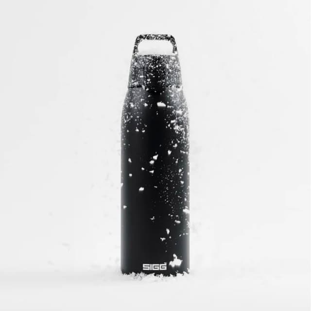 【SIGG】Shield 超輕量彈蓋保溫瓶 1000ml (深夜黑;保溫杯/水瓶/水壺)