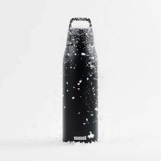 【SIGG】Shield 超輕量彈蓋保溫瓶 1000ml (深夜黑;保溫杯/水瓶/水壺)