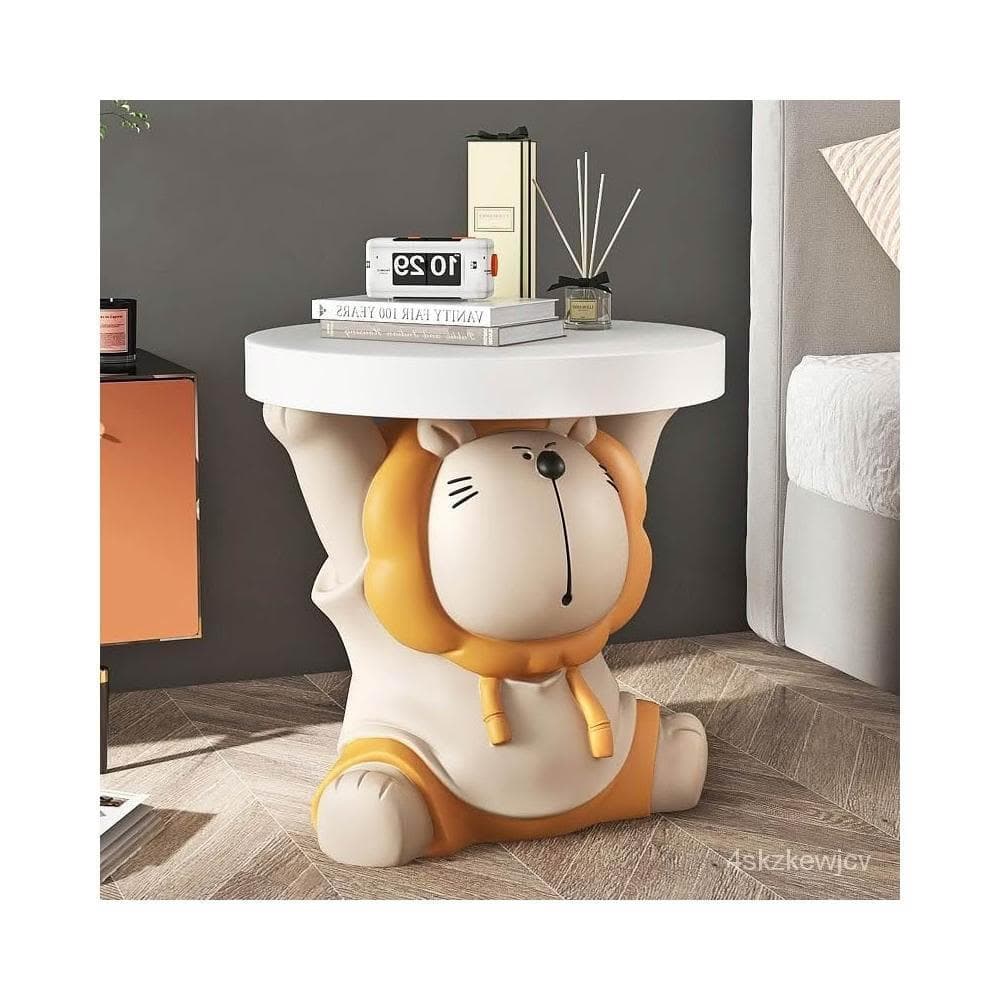  獅子託盤客廳落地擺件傢居飾品電視櫃沙髮旁床頭裝飾喬遷禮物