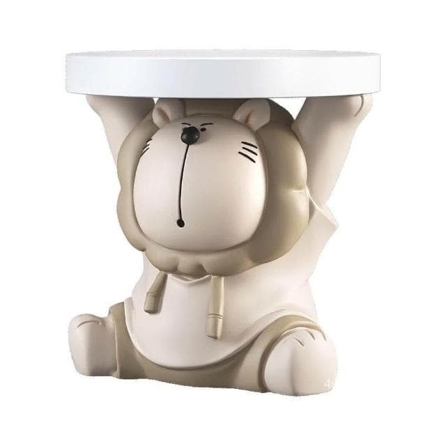  獅子託盤客廳落地擺件傢居飾品電視櫃沙髮旁床頭裝飾喬遷禮物