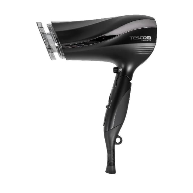 【TESCOM】TESCOM TID2200TW 黑色 防靜電大風量吹風機 抑制靜電 負離子 速乾 保濕 男女適用 2200 大風量