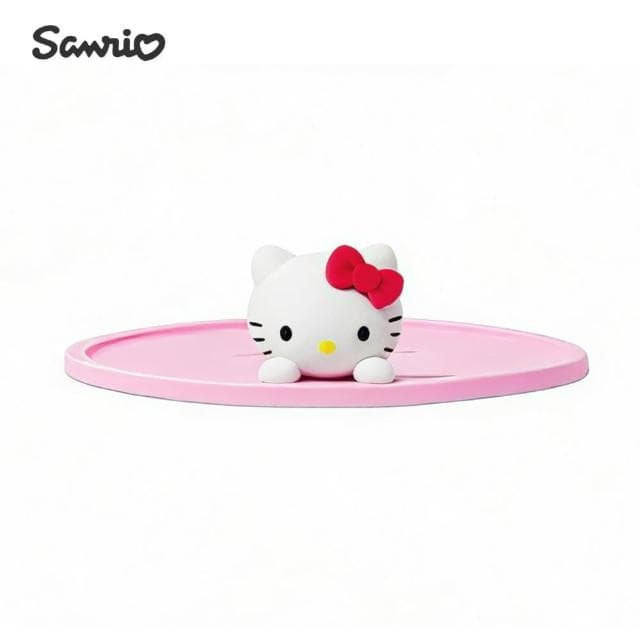 【SANRIO 三麗鷗】Hello Kitty凱蒂貓正版周邊立體造型矽膠杯墊杯蓋(盒裝老婆女友女兒聖誕交換生日禮物