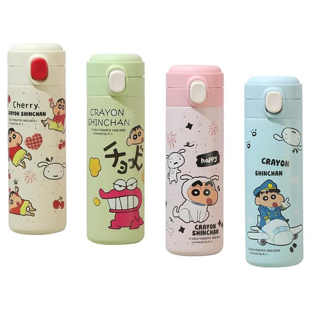 【Hello 蠟筆小新】奶芙保溫杯 304不鏽鋼 真空保溫 保溫罐 直飲杯 不鏽鋼 保溫瓶 保溫杯 水壺 水杯 茶杯 送禮 生日 禮物 45#2