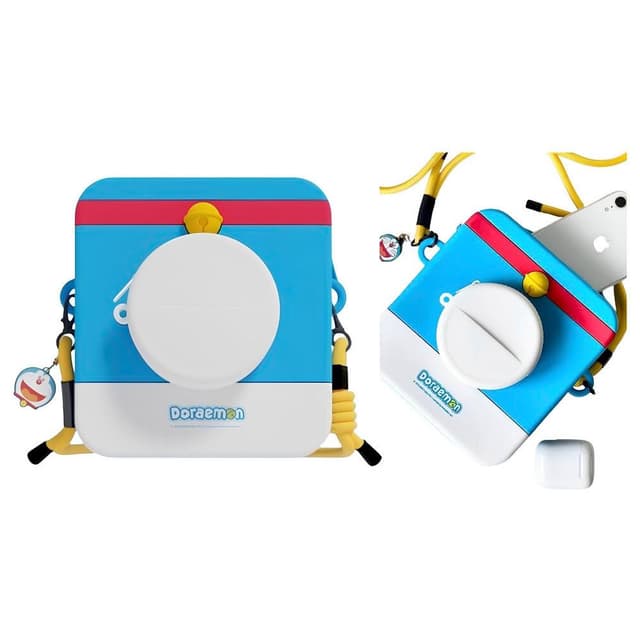 【Doraemon 哆啦A夢】相機包 零錢包 矽膠 耳機包 卡通 零錢 鑰匙 收納包 掛飾 耳機保護 保護套 耳機保護套 包包 生日 禮物 送禮 禮品