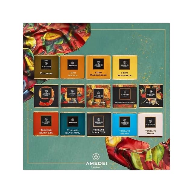 HanNaMiChan意大利Amedei Chuao porcelana黑巧克力薄片單源可可零食糖果送禮