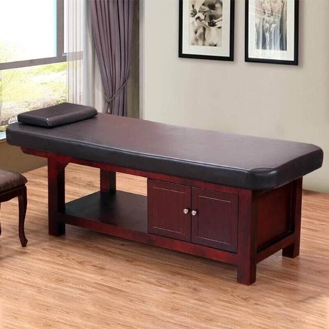 高檔實木美容床美容院專用按摩理療床家用推拿床帶洞紋繡床美體床