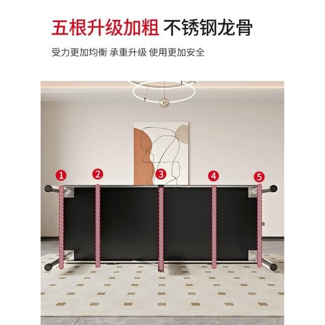 不銹鋼折疊美容床按摩床理療床便攜式手提針灸推拿床紋繡美體床