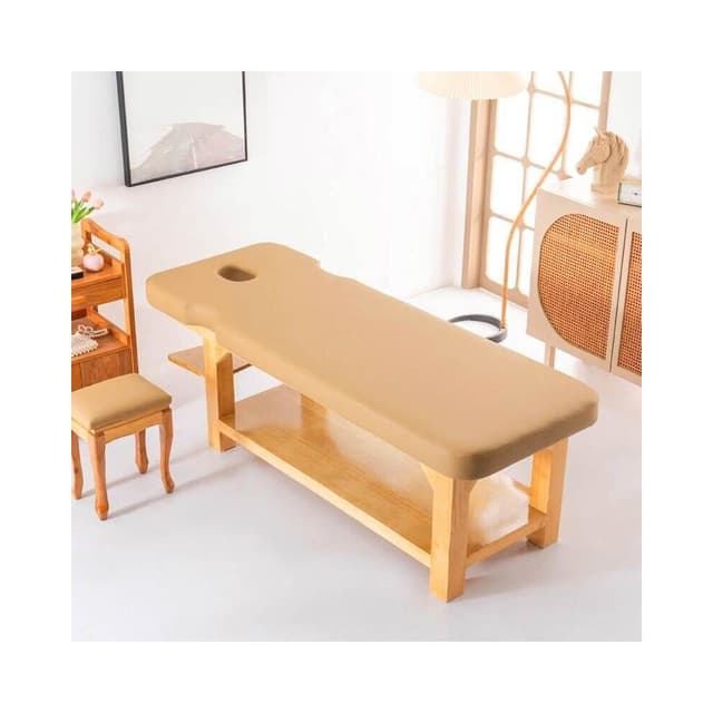 實木美容床美容院專用中醫理療推拿診療床按摩床木質加固不晃多用
