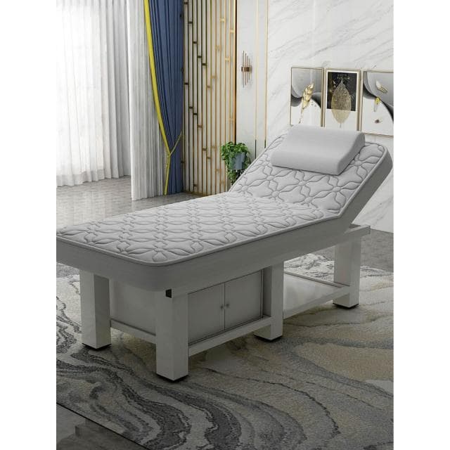 乳膠美容床美容院專用推拿按摩理療床美體紋繡美睫帶洞加固多功能