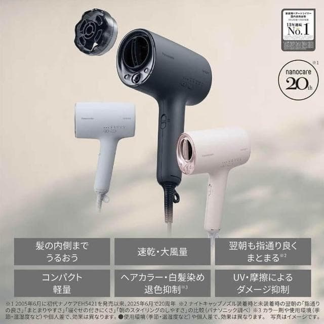 【Panasonic 國際牌】2025新款 奈米水離子吹風機 EH-NA0K 日版