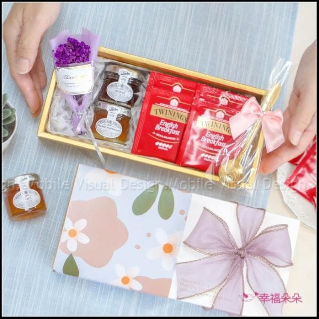  g2553 時光花語午茶長型禮盒(附提袋) 生日禮物 情人節禮物 聖誕禮物 伴娘禮 婚禮禮物 交換禮物 Tiptree