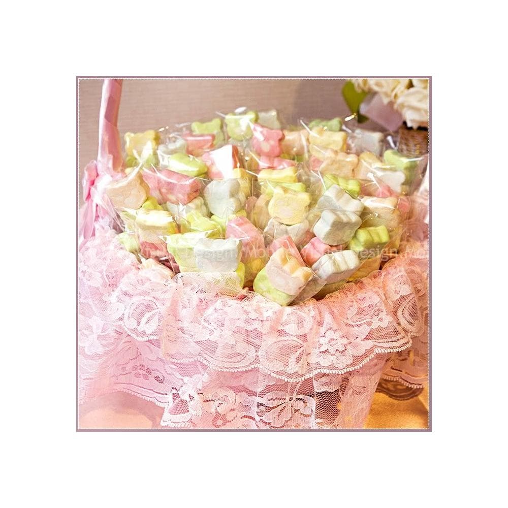 g1685 幸福鏟子「熊熊棉花糖」X100份+大提籃X1個(限宅配)-喜糖 生日分享 太子聖誕 婚禮禮物 二次進場 彌月