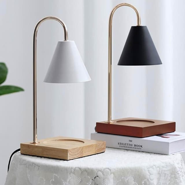 舒米好物 香氛蠟燭融蠟燈 薰香燈 可定時 調光 贈蠟燭+燈泡X2(蠟燭燈 小夜燈 床頭燈 情人節 母親節 交換禮物)