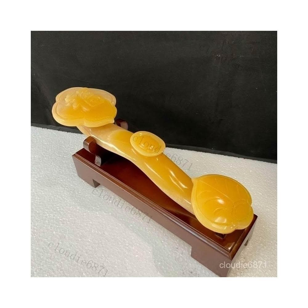 擺件 招財進寶  玉巧玲瓏天然玉石擺件玉如意阿富汗玉石家居飾品喬遷開業禮品禮物