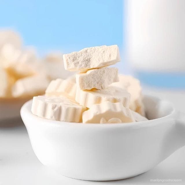 文文甄選 青海特産青藏印象牦牛老酸奶奶貝奶片乾吃兒童零食200克/袋