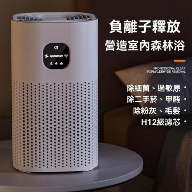 空氣清淨機寵物 除異味甲醛 吸附寵物毛髮 負離子淨化（空氣淨化器 空氣除臭機 空氣濾淨器 小型淨化器）